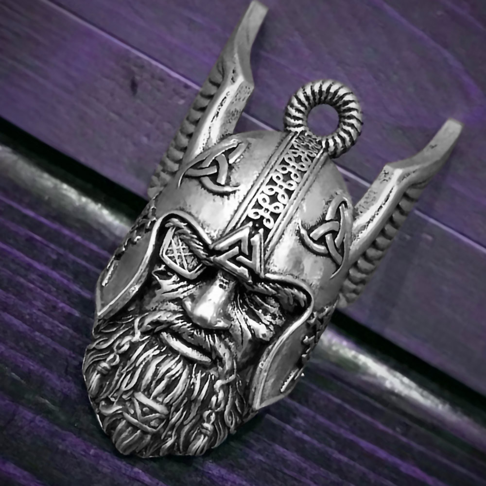 Odin Viking God Ride Guardian Bravo Bell, Gremlin Bells for Motorcycles, Biker Gift, Good Luck Keychain for Men