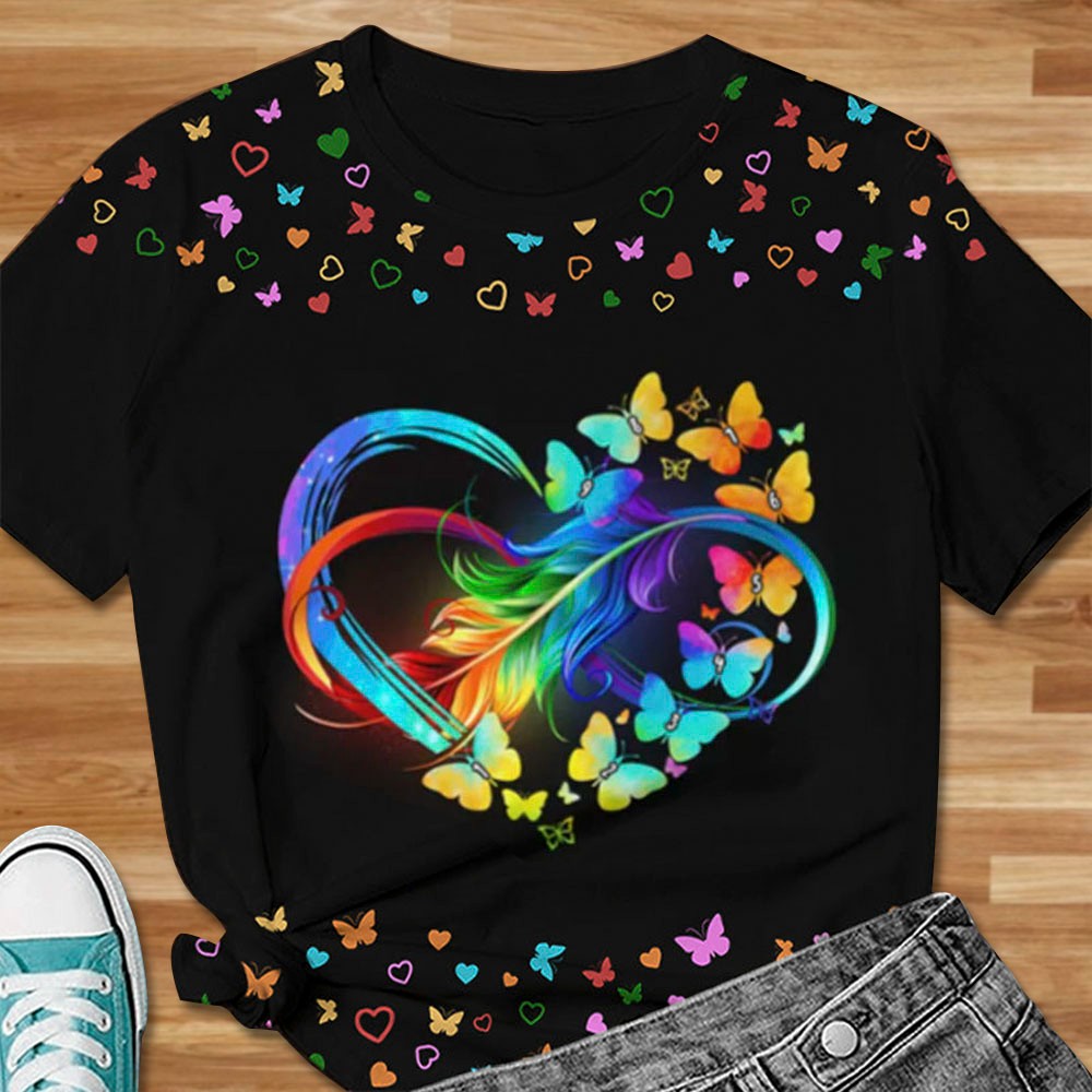 T-shirt Family stampata all-over unisex personalizzata