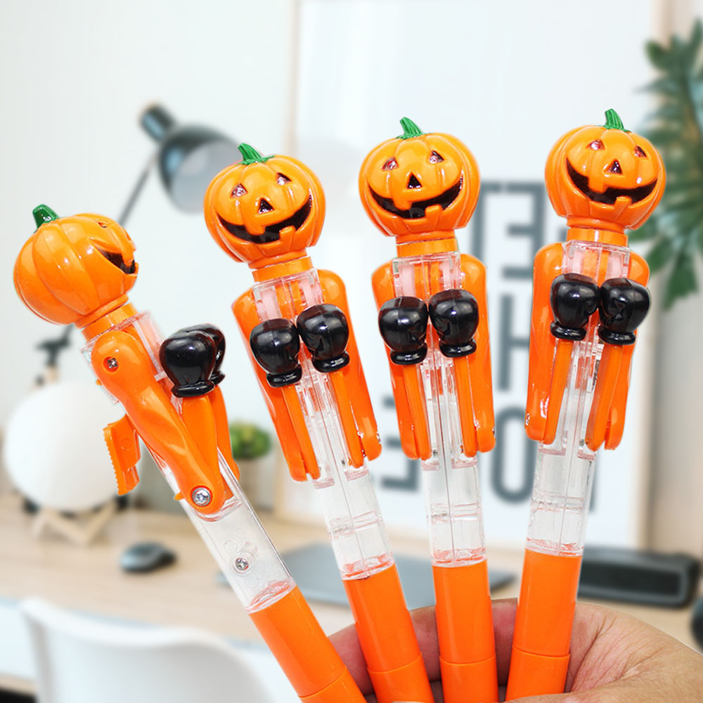 Custom Name Pumpkin Ghost Pen with Fist, Skull Ballpoint Pen, Ghost Pen