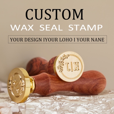 Custom Wax Seal Stamp Kit with Gift Box, Wax Envelope Seal Stamp Kit, Sealing Wax Warmer, Wax Seal Beads, Wax Letter Seal Stickers, Wedding Gift