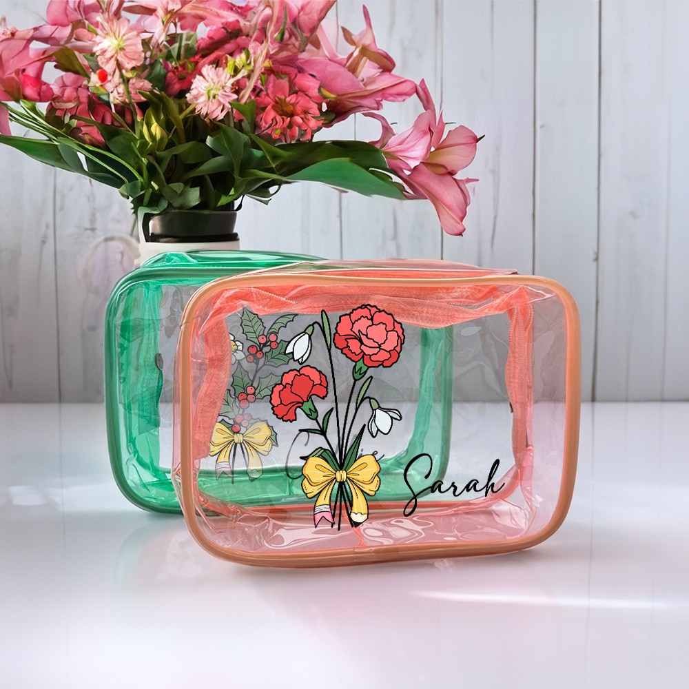 transparent makeup bag