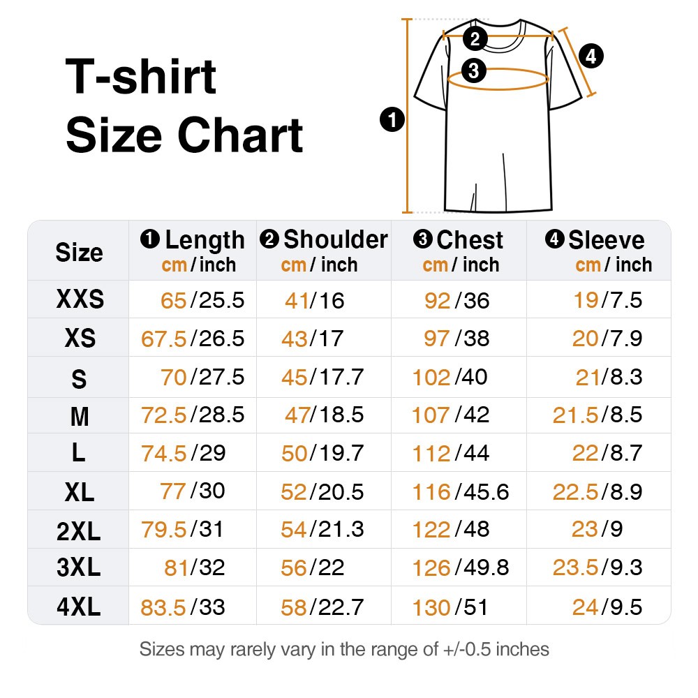 t-shirt size