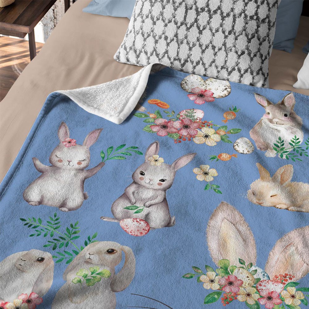 rabbit baby blanket