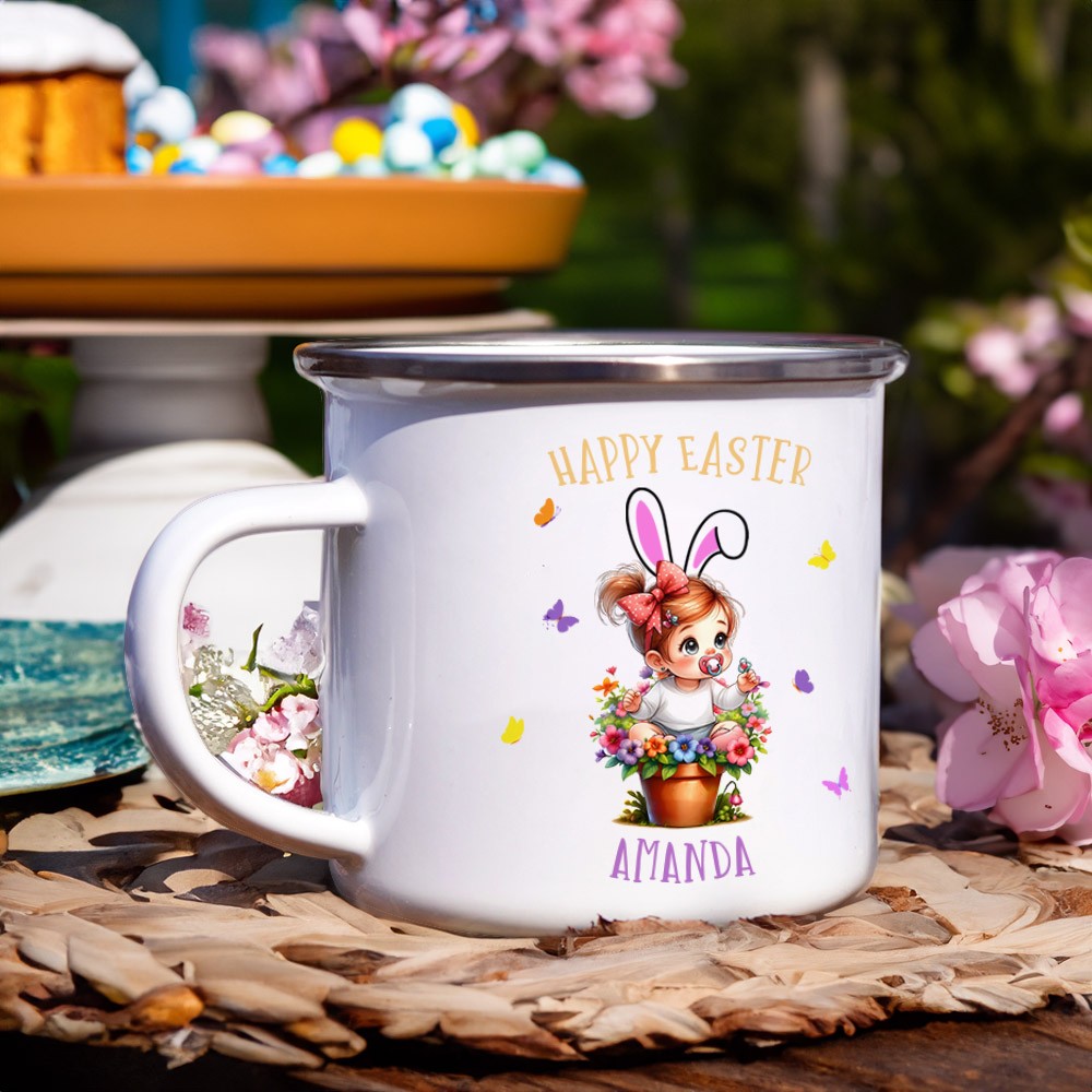 personalized enamel mug