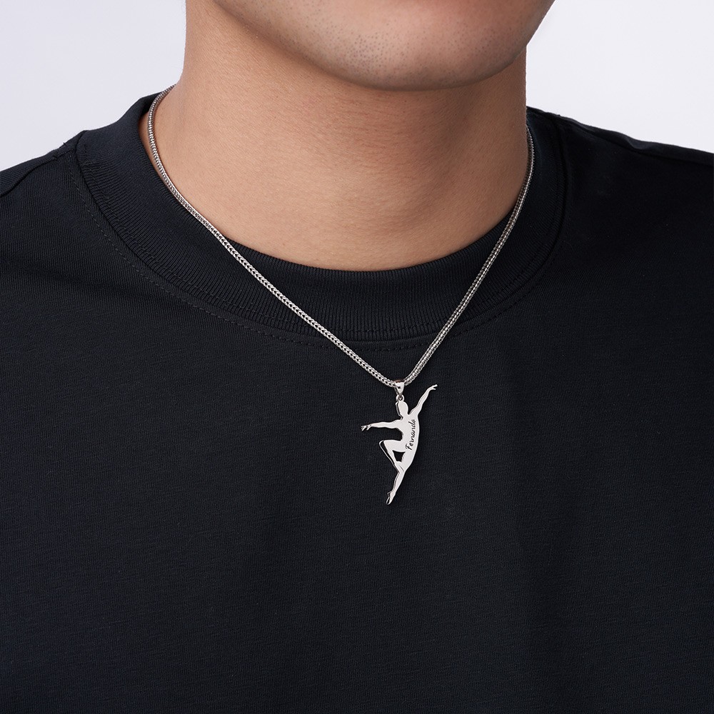 Male ballet dancer necklace