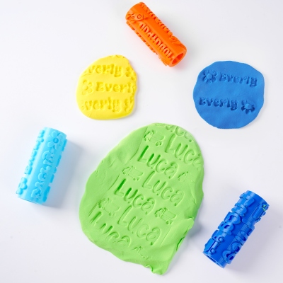 Personalized Name 3D Printed Play Dough Roller, Mini Modeling Clay Rolling Pin, Arts and Crafts Toy, Birthday/Children's Day Gift for Kids/Boys/Girls