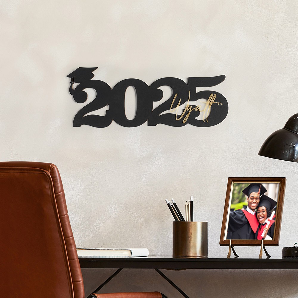 Custom Graduation Decor Name Sign, Class of 2025 Grad Sign, Graduation Party Centerpiece, Graduation Photo Prop, Gift for Graduates/Students