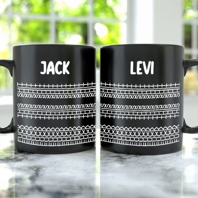 Custom Name Hidden Message Mug, Fxxk This Shit 1oz Two Tone Ceramic Coffee Tea Mug, Funny Sarcastic Cup, Birthday/Christmas Gift for Coworkers/Besties
