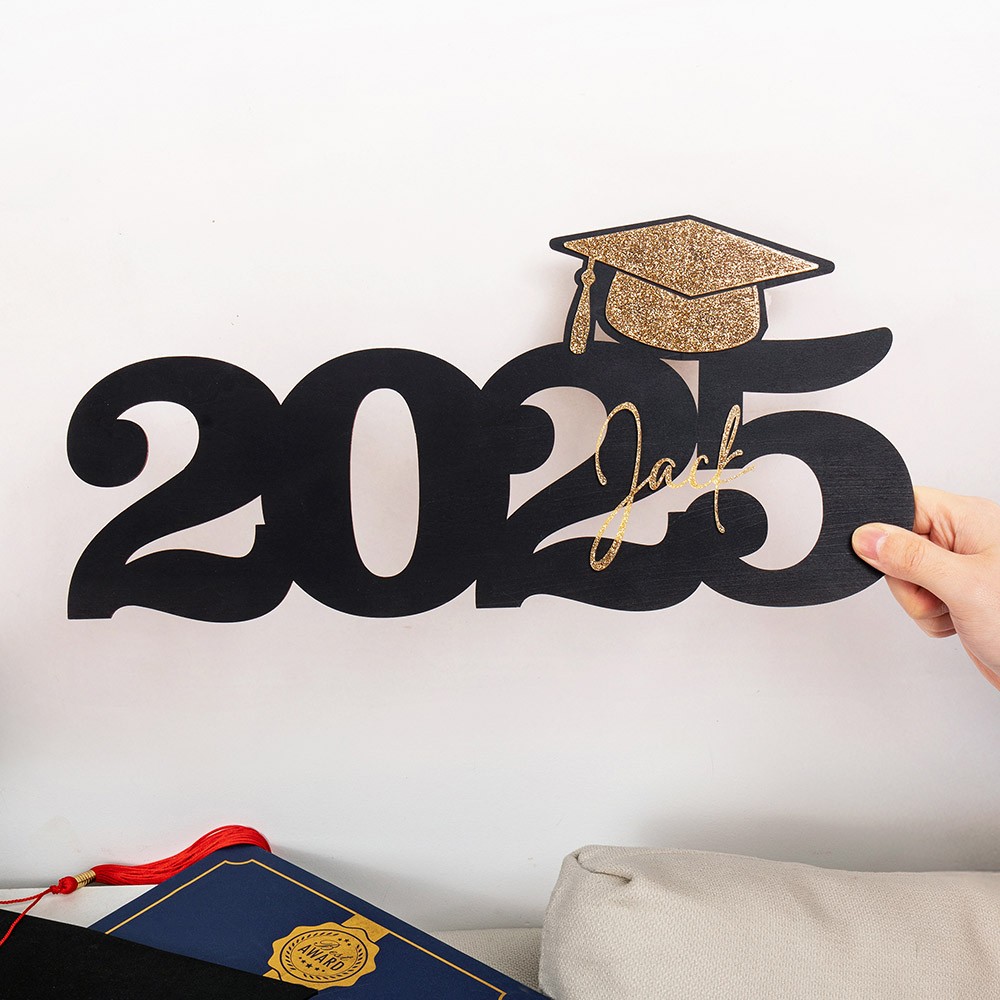 Personalized Graduation Decor Name Sign, Class of 2025 Grad Sign, Graduation Party Centerpiece, Grad Photo Prop, Graduation Gift for Student/Friend