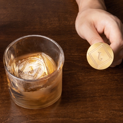 monogram ice cube mold