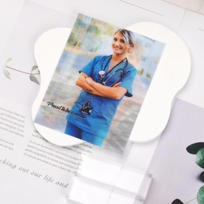 Custom Lenticular Photo Card – Funny Work to Weekend Flip Card with Personalized Text, Unique Gift for Coworkers