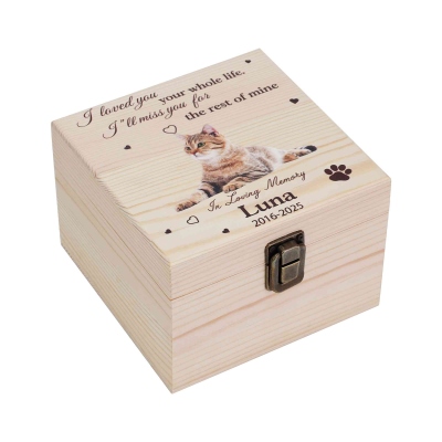 wooden memory box