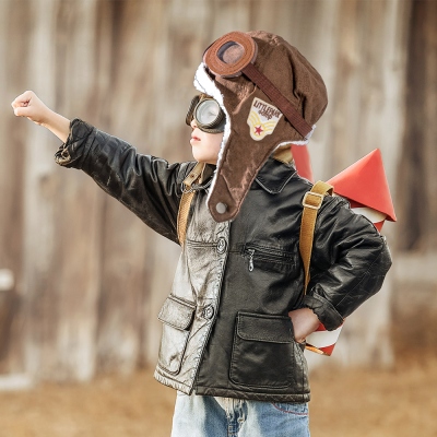 Custom-designed Aviator Hat for Kids 