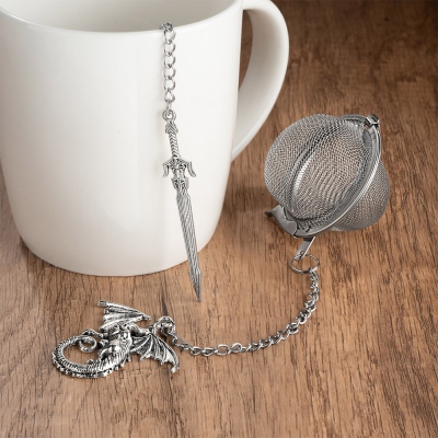 DND Class Weapon Fine Mesh Tea Infuser Ball, Sword Tea Infuser Strainer, Tea Steeper, Tea Ball Infuser, Tea Lover Gift, DND Gifts