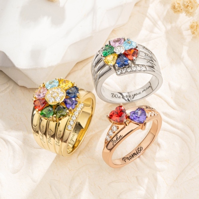 birthstone ring for mother