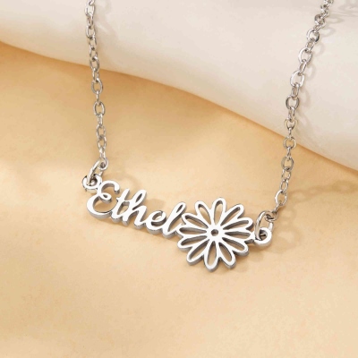 Birthday Flower Necklace