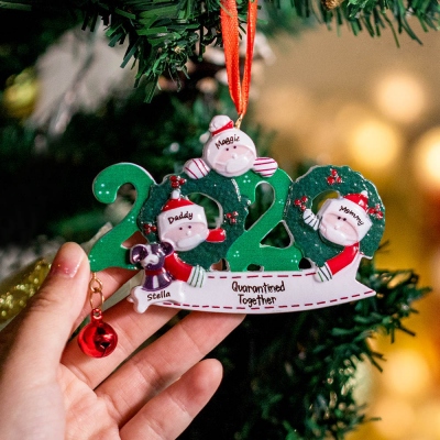 Personalized 2020 Christmas Family Ornament