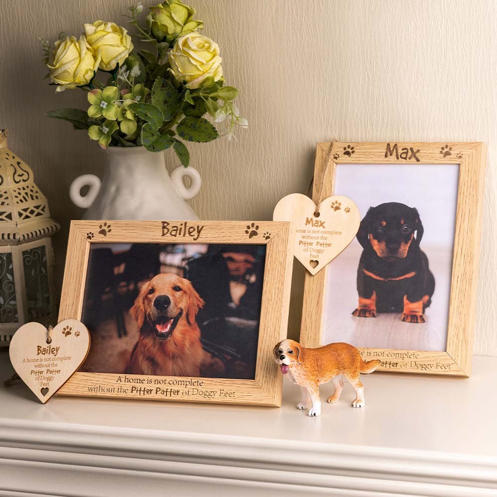 Personalized Dog Photo Frame & Wooden Plaque