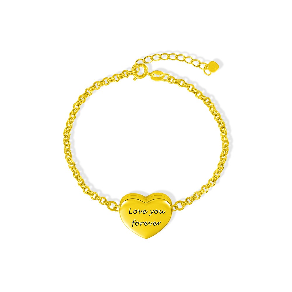 locket heart bracelet