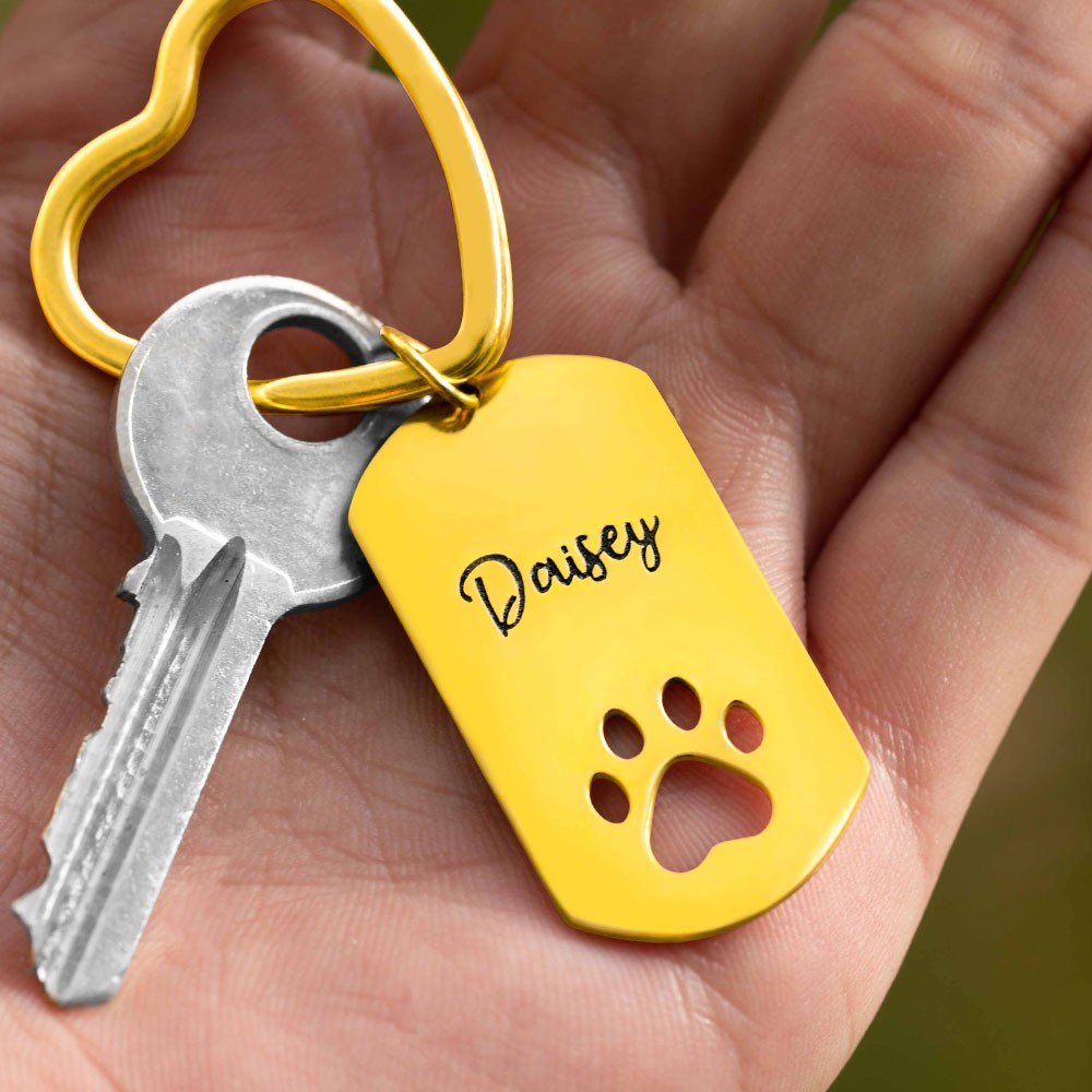 Details about   Fashion Personalized Custom Dog Paw Gift Keychain Keyrings Photo Pet Lovers 