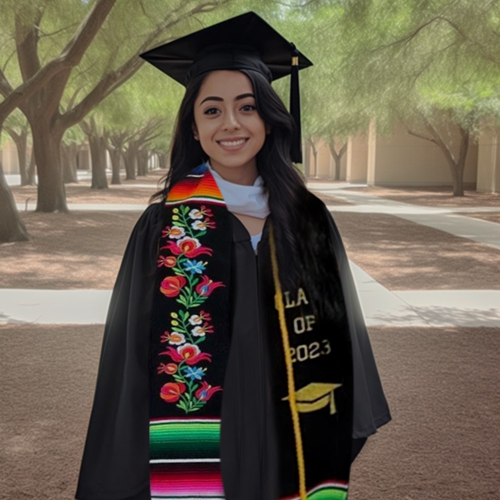 Personalized Mexico Graduation Stole Class of 2024, Mexican Graduation Sash, High School College University Custom Graduation Gifts