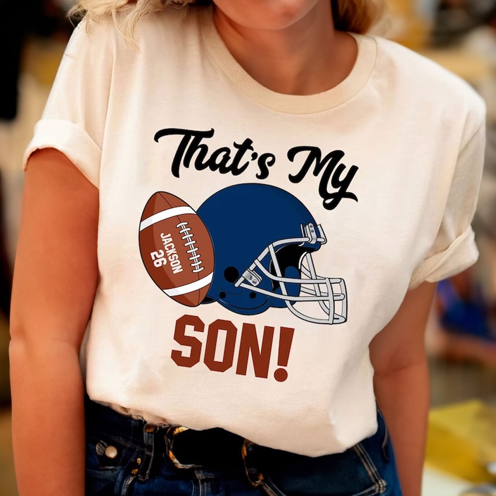 Personalized Name Football Shirt, That’s My Boy Shirt, Custom Number ...