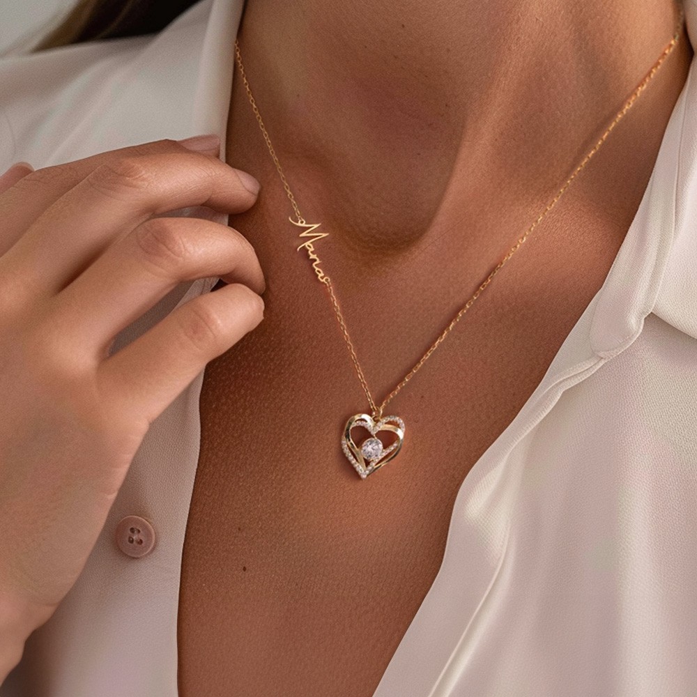 Collana a forma di cuore