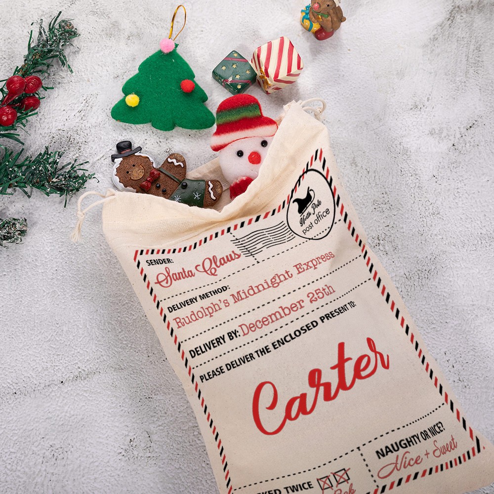 candy santa bag