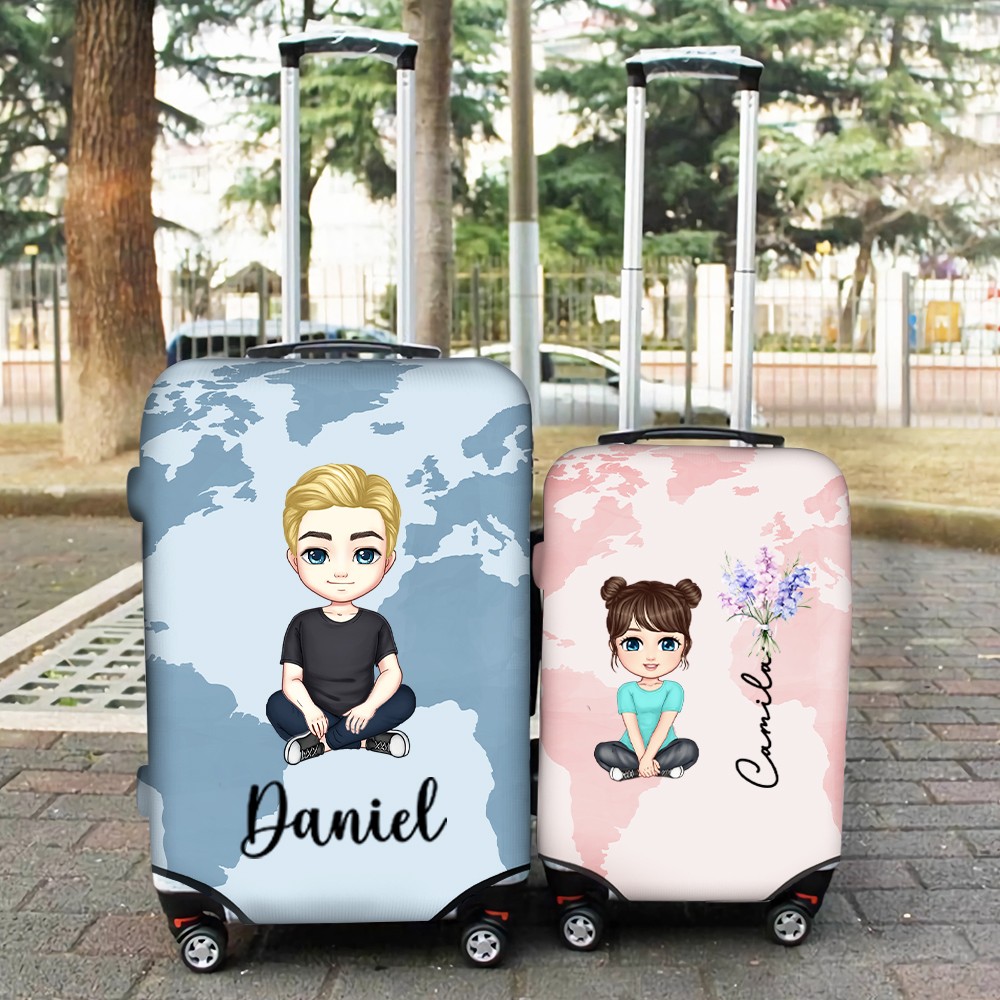 custom luggage wrap