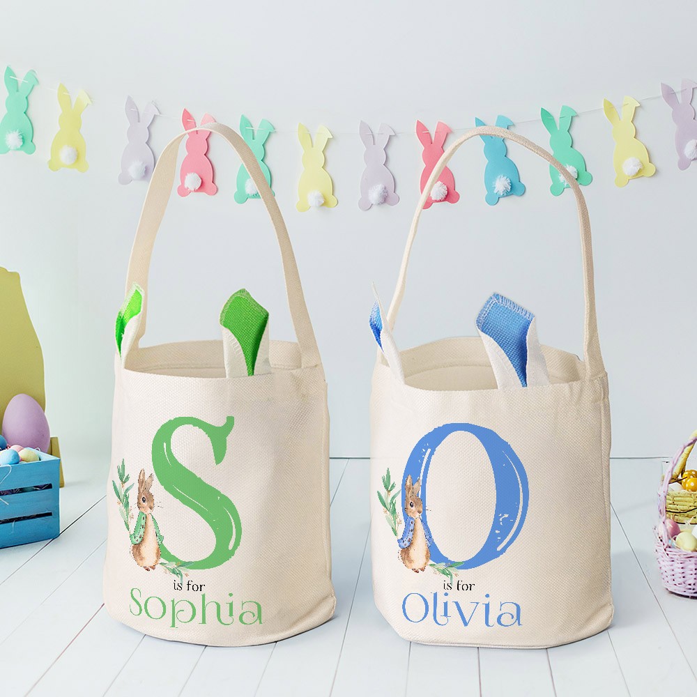 Easter egg basket  with name