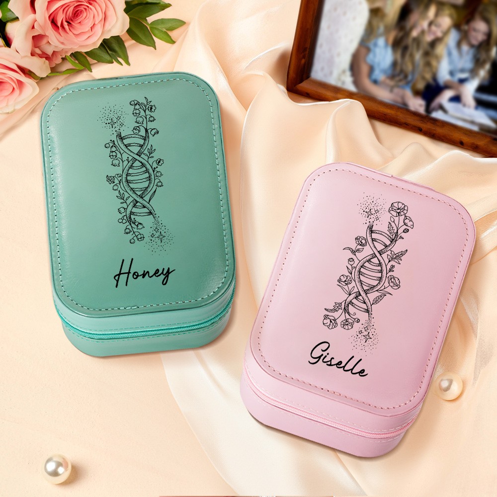 waterproof makeup mirror jewelry box with zipper