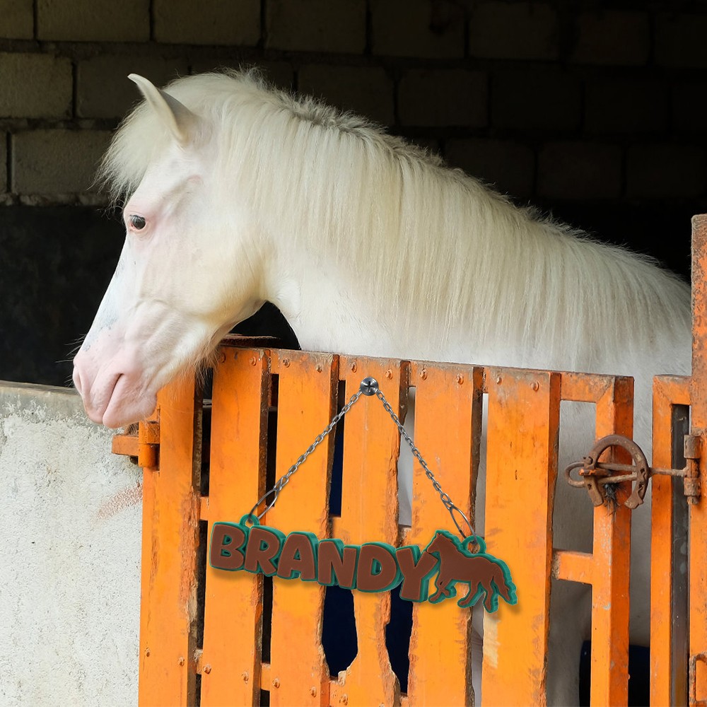 stable name plaque