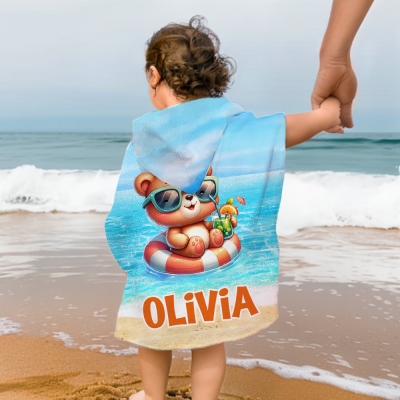 hooded beach towel