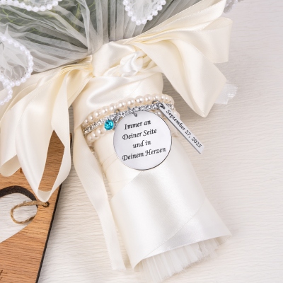 something blue bouquet charm