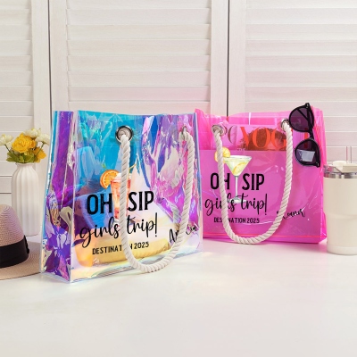 clear tote bag
