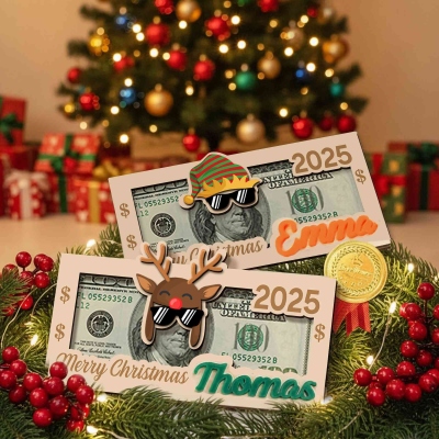Personalized Christmas Money Holder