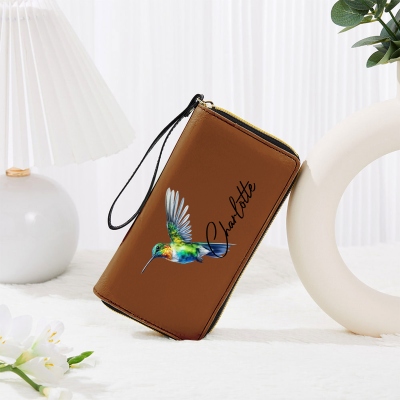 women's wallet with name