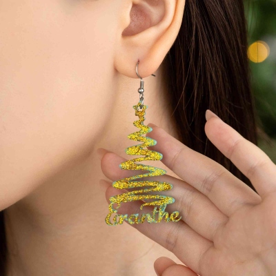 glitter ear rings