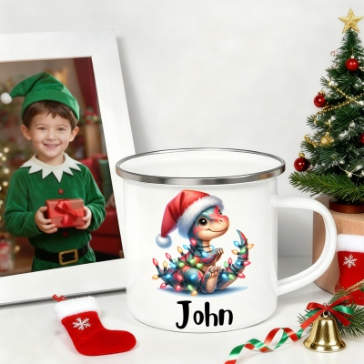 personalized enamel mug