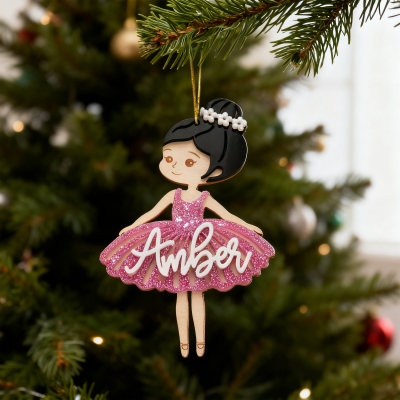 Ballet Wooden  Ornament