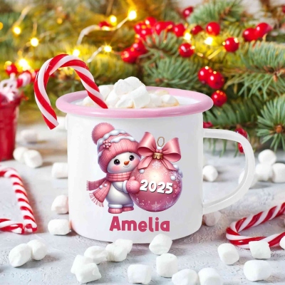 personalized enamel mug