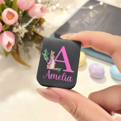 Magnetic Leather Bookmark