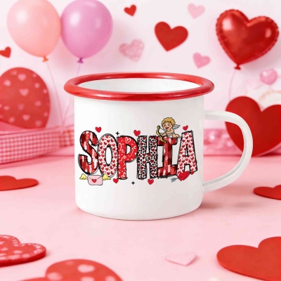 personalized enamel mug