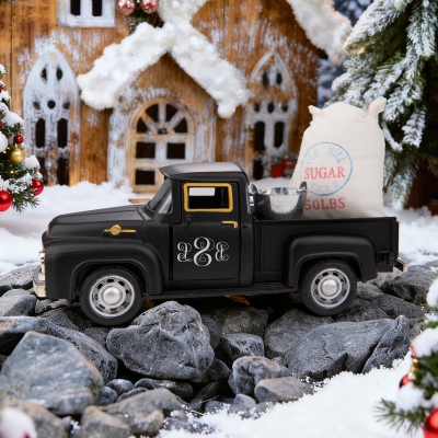 Vintage Farm Truck Decor with Christmas Tree Farmhouse Trucks