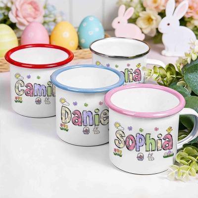 personalized enamel mug