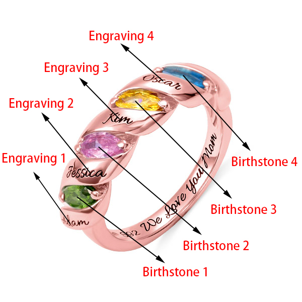 Engraved Twining Ring