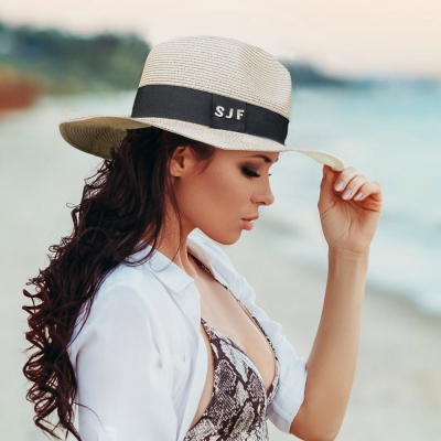 Personalized Initials Panama Hat