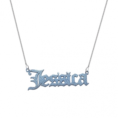 Personalized Colored Name Necklace