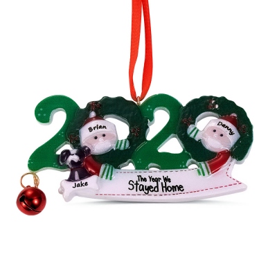 Personalized 2020 Christmas Family Ornament