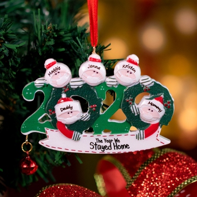 Personalized 2020 Christmas Family Ornament